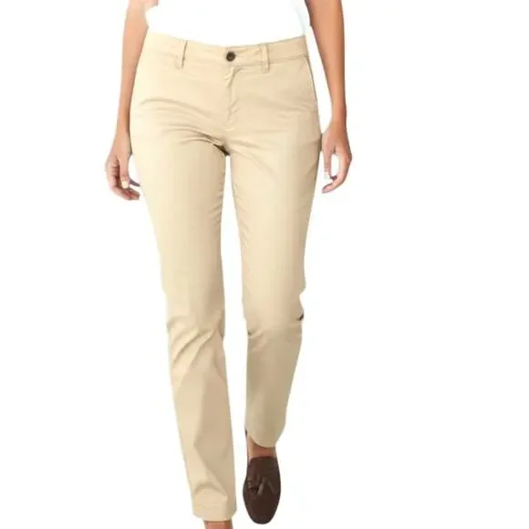 Tommy Hilfiger Tan Stretch Chino Pants Cotton Blend Sz 8 EUC - Picture 8 of 8
